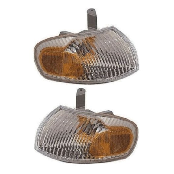 Nee Haoww 2-Piece Clear Amber Turn Signal Light Assembly with Bulbs