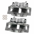thumbnail image 1 of Nee Haoww 2-Piece Disc Brake Caliper Set Front Left Driver and Right Passenger Side Phenolic with Bracket for Jeep Grand Cherokee 4.0L/4.7L 1999-2002 3/8 X 24-Inlet Port Size Wj-Series, 1 of 8