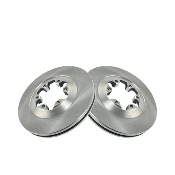 Nee Haoww 2-Piece Disc Brake Rotor Set - Front Left Driver and Right Passenger Side Kit
