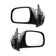 Nee Haoww 2-Piece Left and Right Side Textured Black Power Manual Folding Exterior Door Mirrors