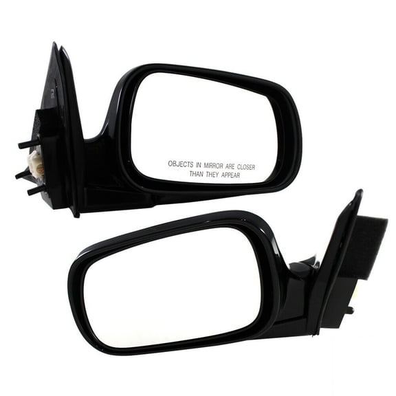 Nee Haoww 2-Piece Left and Right Side Unfinished Power Operated Exterior Door Rear View Mirror with Manual Fold