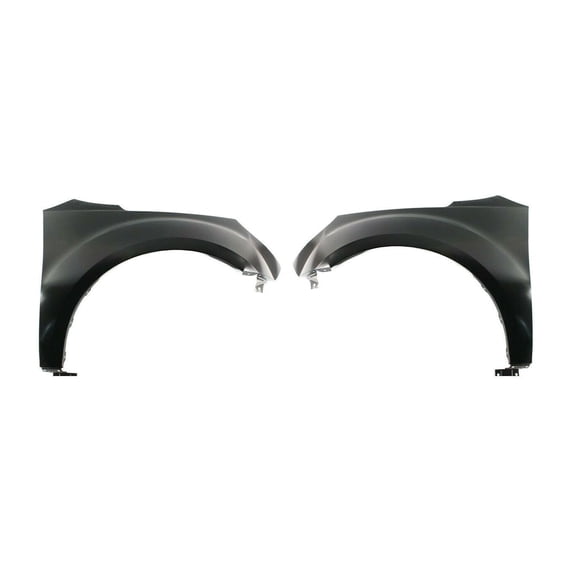 Nee Haoww 2-Piece Quarter Panel Set - Front Left Driver and Right Passenger Side, Primed Steel with Body Cladding Holes, Without Molding Holes