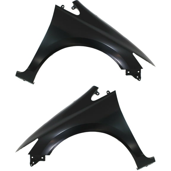 Nee Haoww 2-Piece Quarter Panel Set - Primed Steel Construction Without Molding Holes