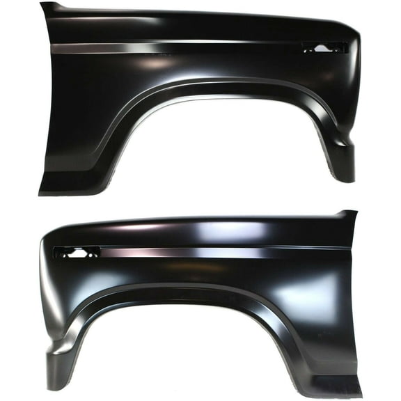 Nee Haoww 2-Piece Quarter Panel Set - Primed Steel Without Molding Holes