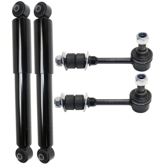 Nee Haoww 2-Piece Shock Absorbers and 2-Piece Sway Bar Linkages Suspension Kit - Rear Left and Right Side