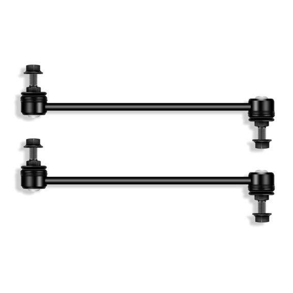Nee Haoww 2-Piece Stabilizer Suspension Sway Bar Linkage Kit - Front Left Driver Right Passenger Side - Alloy Steel Powder Coated Greasable with Mounting Hardware