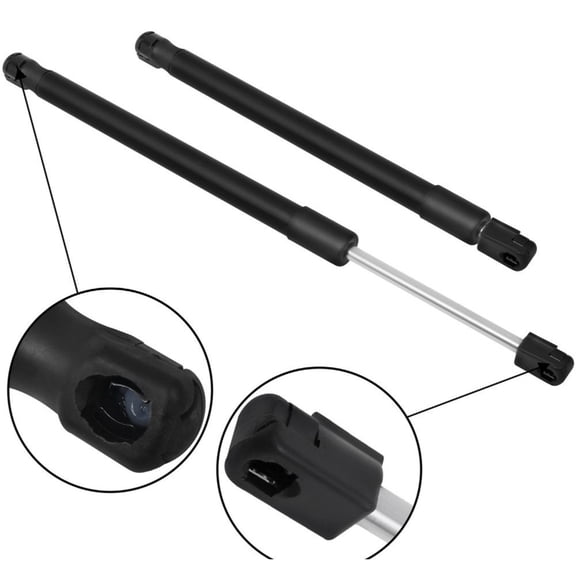 Nee Haoww 2-Piece Trunk Lift Support Shocks Struts Springs Smooth Silver Steel