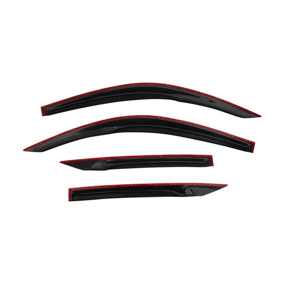 Nee Haoww 2Dr Mugen Acrylic Window Visors Rain Sun Guard 4-Piece Set Front Rear Left Right Smoke/Tinted Unfinished HC162MU4P FZ-WD