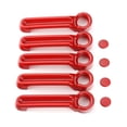 thumbnail image 1 of Nee Haoww 4 Car Door Handles and Tailgate Handle Cover Trim Red Front F2JWJ4DHTHCTR, 1 of 7