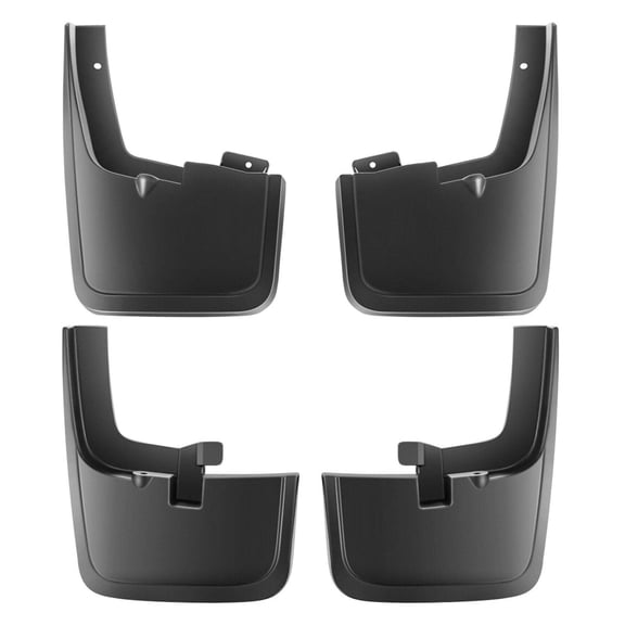Nee Haoww 4-Piece Splash Guard Flaps Set - Front Left Driver, Right Passenger, Rear Side Black with Wheel Protector Flare