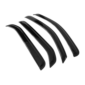 Nee Haoww 4-Piece Sun Rain Deflector Guard Window Visors Front Rear Left Driver Right Passenger Upper Side Tape on External Window Style Acrylic Smoke Tinted
