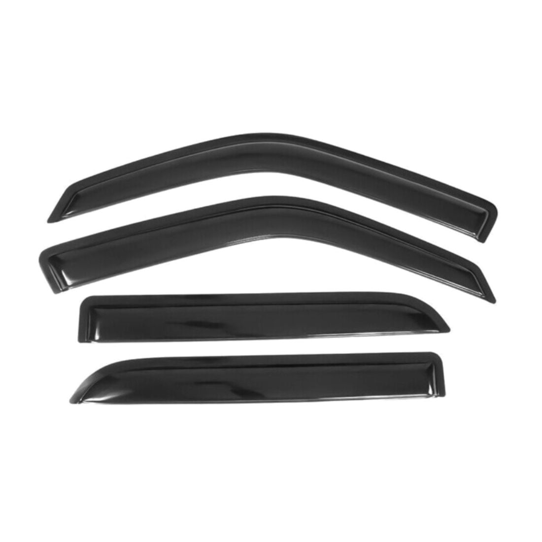 Nee Haoww 4-Piece Sun Rain Guard Window Visor Set - Acrylic Smoke ...