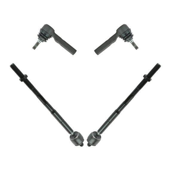 Nee Haoww 4-Piece Suspension Tie Rod End Kit - Front Inner and Outer Set