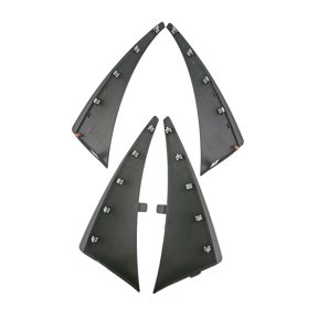 Nee Haoww 4pcs Flaps Splash Guards Left Driver Right Passenger Front Rear Side Black