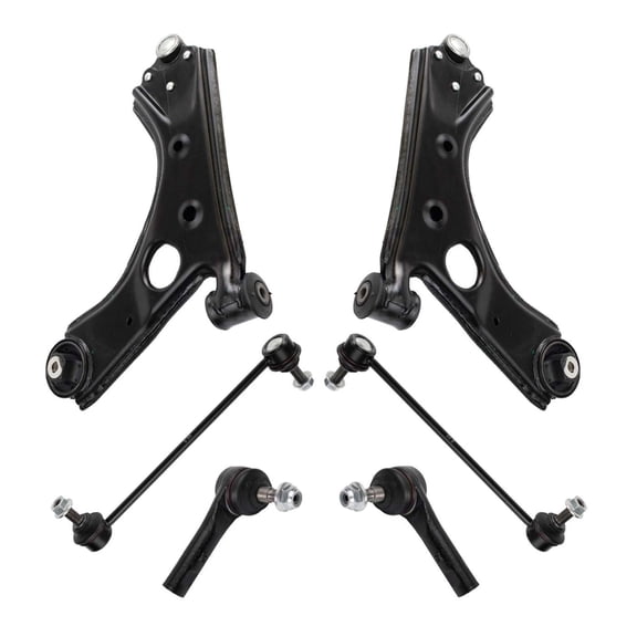 Nee Haoww 6-Piece Steering Suspension Kit with Control Arms, Tie Rods, and End Links