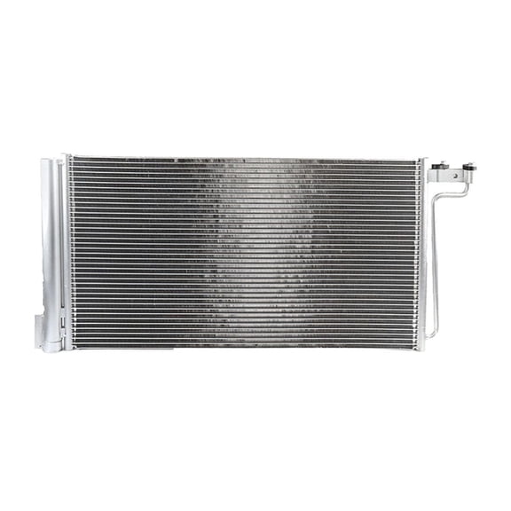 Nee Haoww A/C Air Conditioning Condenser Front Side Parallel Flow Aluminum Silver 15-Inch Core Height 0.6-Inch Inlet Size