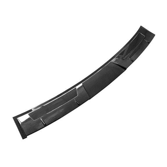 Nee Haoww Carbon Fiber Print Rear Window Roof Spoiler Wing Polypropylene V Style