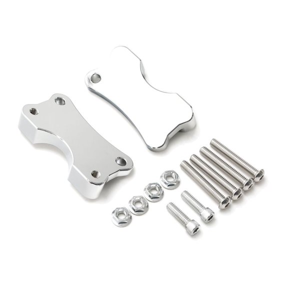 Nee Haoww Front Quarter Panel Risers Spacer Mount for Harley-Davidson Motorcycles - Chrome Aluminum