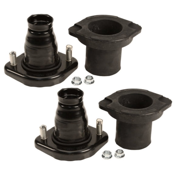 Nee Haoww Pair Set of 2 Rear Strut Mount Plates with Insulators and Boots Kit