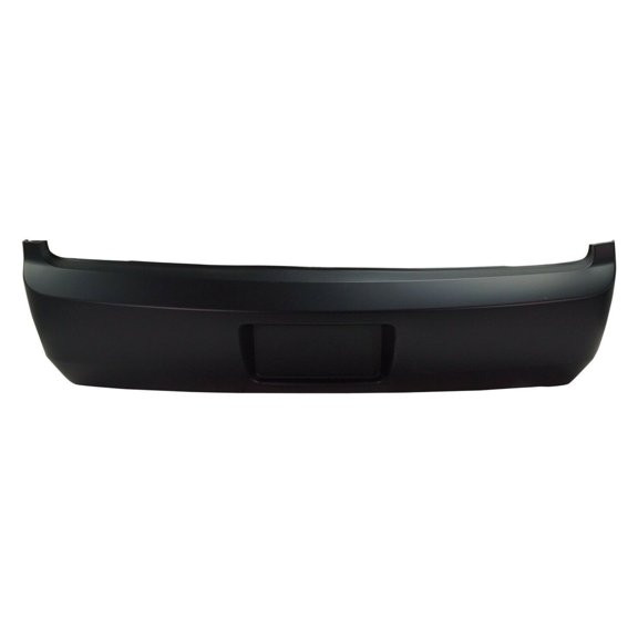 Nee Haoww Primed Plastic Rear Bumper Cover Without Tow Hook Hole and Parking Sensor Cut-Outs