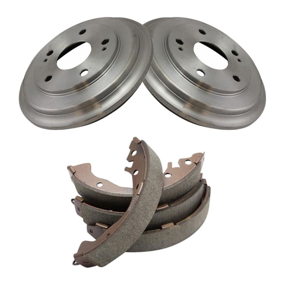 Nee Haoww Rear Brake Drum and Shoe Kit Set - 5 Lug
