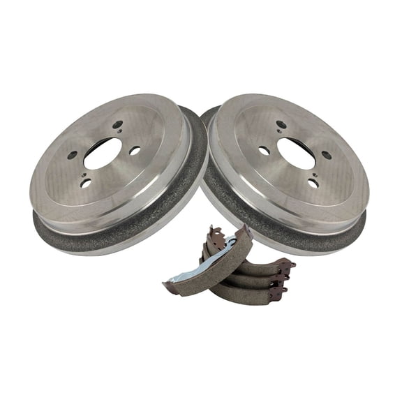 Nee Haoww Rear Brake Drum and Shoe Kit Set - 4 Lug Configuration