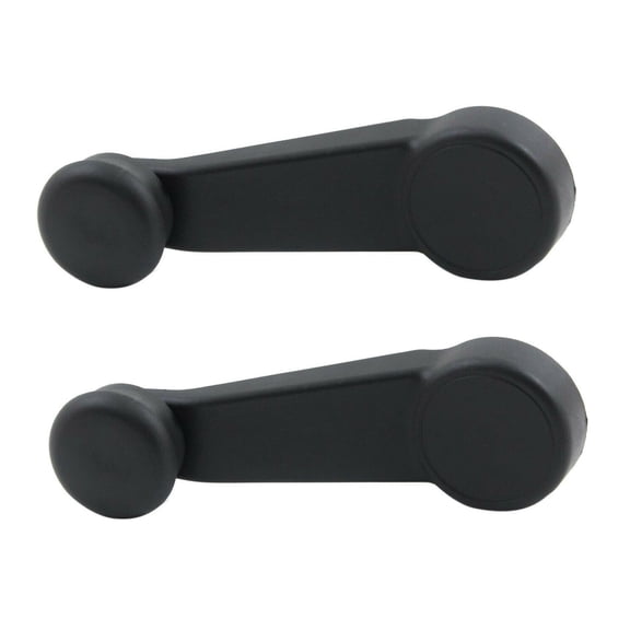 Nee Haoww Set of 2 Textured Black Window Cranks for Front or Rear Driver and Passenger Side
