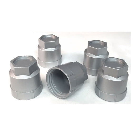 Nee Haoww Set of 5 Light Gray Lug Nut Covers - LNC379