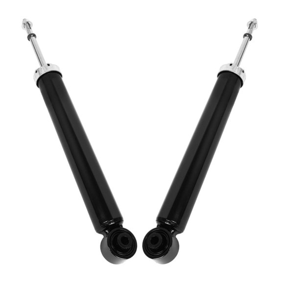 Nee haoww 1 Pair Rear Left Right Side Struts Shocks Steel Mounting Hardware 2-Pieces Double Pipe-Shock Absorber System Gloss Black