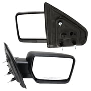 Nee haoww 2-Piece Left and Right Side Textured Manual Exterior Door Rear View Mirror Set - Manual Folding, Non-Heated, Without Auto-Dimming