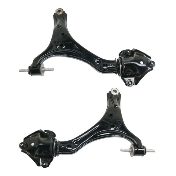 Nee Haoww 2-Piece Control Arms - Front Left Driver and Right Passenger Lower Side Without Ball Joints, Rubber Bushing Design Stamped, Non-Adjustable