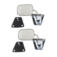 thumbnail image 1 of Nee haoww 2pcs Left & Right Side Chrome Manual Exterior Door Rear View Mirror Stainless Steel & Truck (2) Mirrors Without Auto-Dimming 996220 GM1320103, 1 of 10