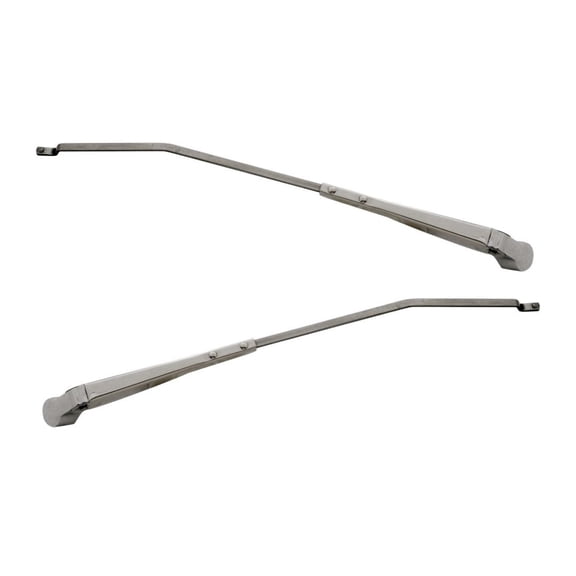 Nee Haoww 2-Piece Windshield Wiper Arm Set Assembly Left Right Stainless Steel Chrome Polished