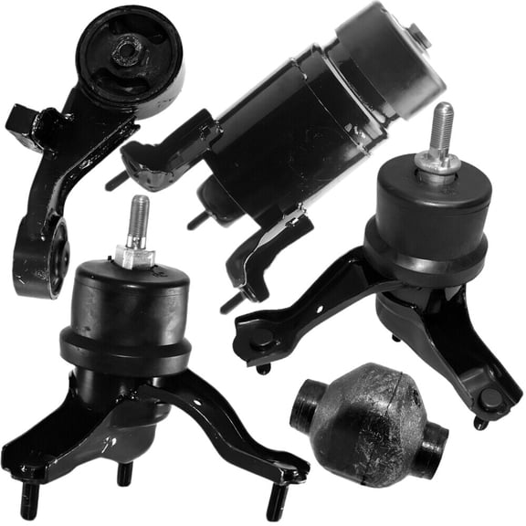 Nee haoww 5pcs Engine and Automatic Transmission Motor Mount Set Kit Front Rear Left Driver and Right Passenger Side for Toyota for Highlander 3.3L 2008-2010 12362-0A040 12371-20130