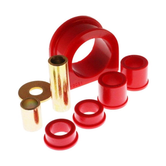 Nee haoww 8-Piece Steering Rack Bushing Kit, Polyurethane, Red, 4WD Compatible