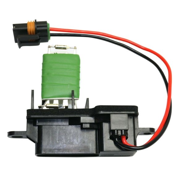 Blower Motor Resistor With Connector - Front Mount - Interchange Part Numbers 13765907, RU496, 973406