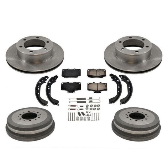 Nee haoww Brake Rotors Pads Drums Shoes Extended Cab 4X4 4 Wheel Drive 6 Lug Left Right Front Rear 4243104020 4351235280