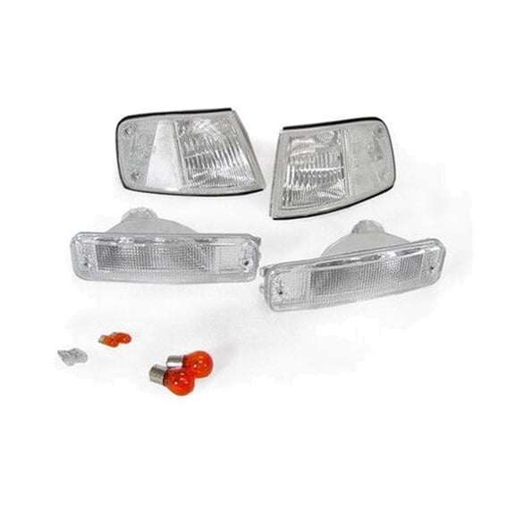 Clear Bumper Signal and Corner Lights Combo with Incandescent Bulbs and ABS Plastic Lens