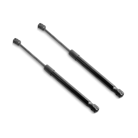 Nee haoww Pair Front Hood Lift Supports Gas Spring Struts 2pcs Steel 14.28" Extended Length 10mm Body Connection Black P57003X2F