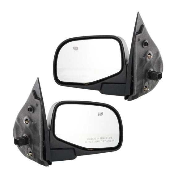 Nee haoww Power Heated Mirrors Pair Set - Textured Black