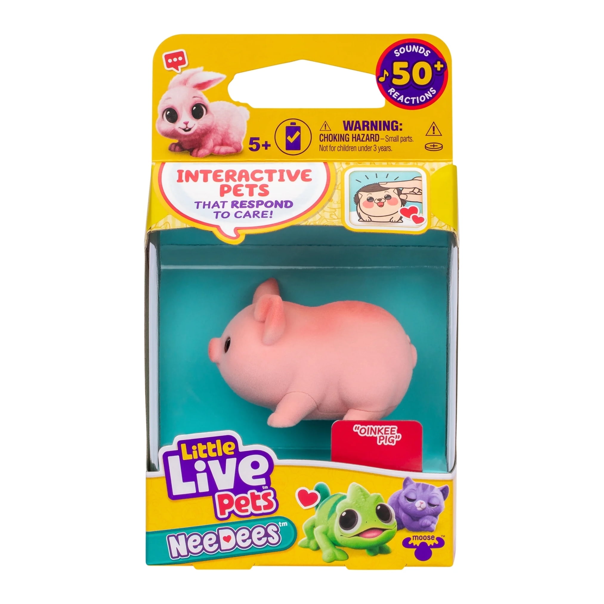 Little Live Pets NeeDees Interactive Pink Bunny Toy