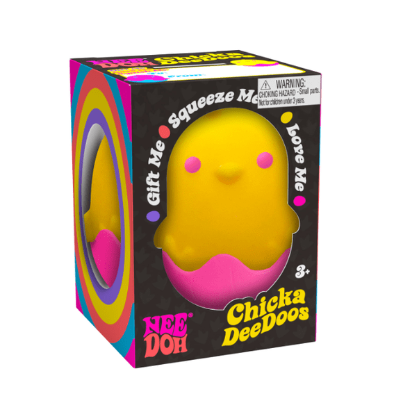 NeeDoh Chickadeedoos Chick Stress Ball (1 RANDOM Figure)