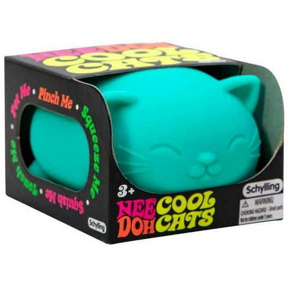 NeeDoh Cool Cats TEAL Small Stress Ball