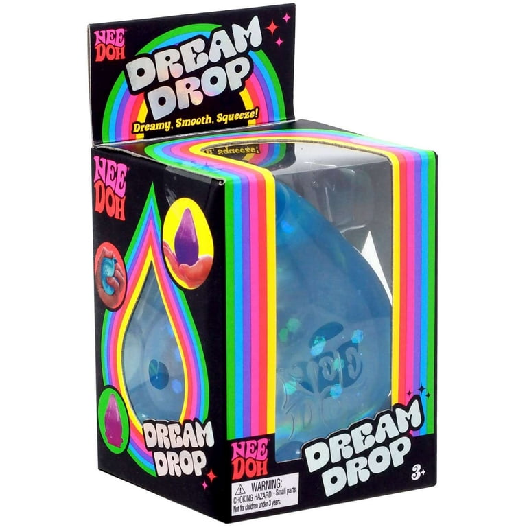 Schylling NeeDoh Dream Drop Sensory Fidget Toy, Blue, Stress