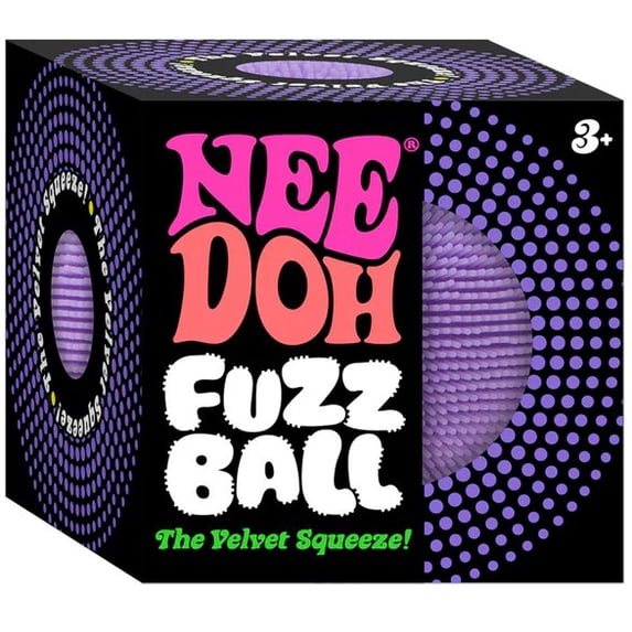 NeeDoh Fuzz Ball PURPLE Stress Ball