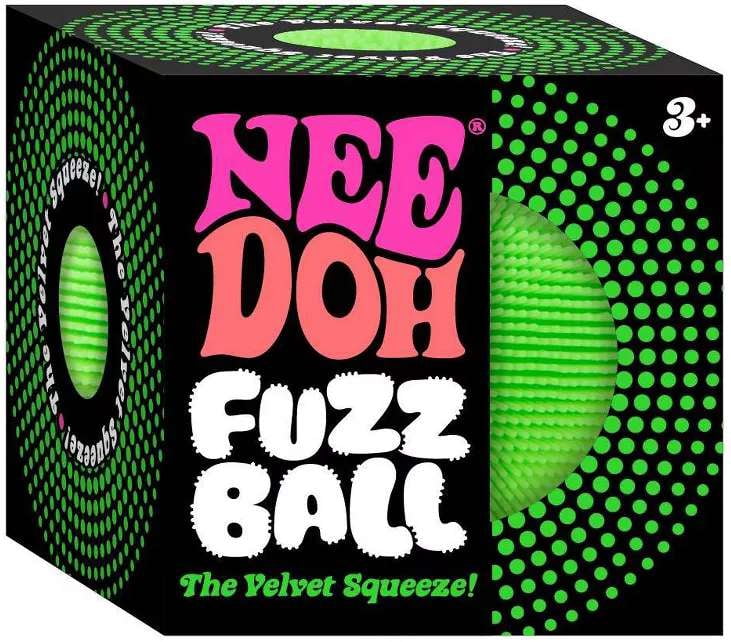 NeeDoh Fuzz Ball Stress Ball [1 RANDOM Color]