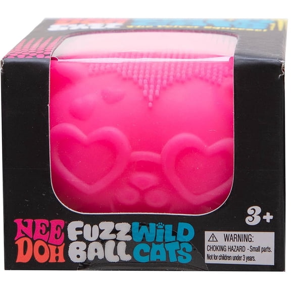 NeeDoh Fuzz Ball Wild Cats Stress Ball [1 RANDOM Color]