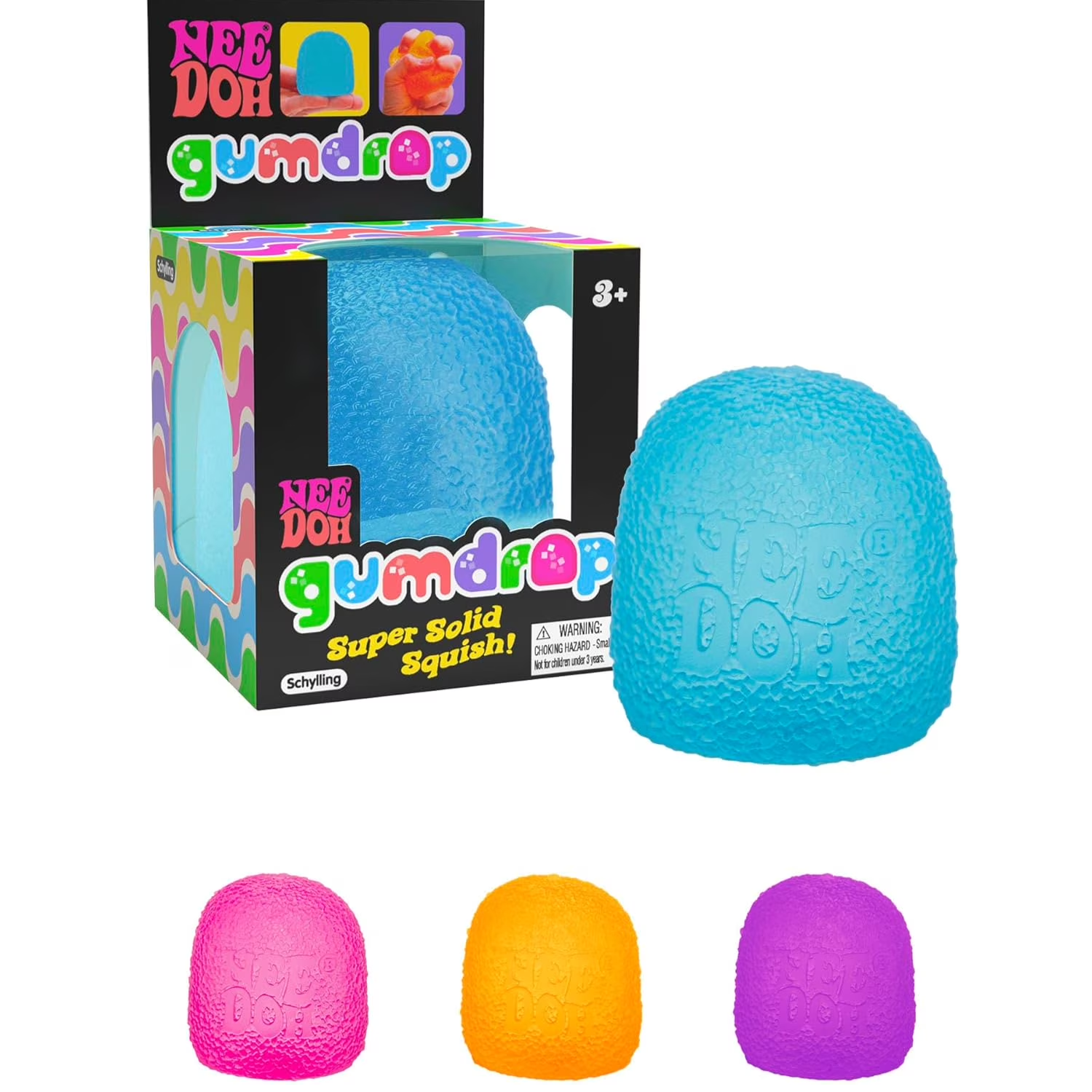 NeeDoh Gum Drop Set of 4 (Colors Vary) - Walmart.com