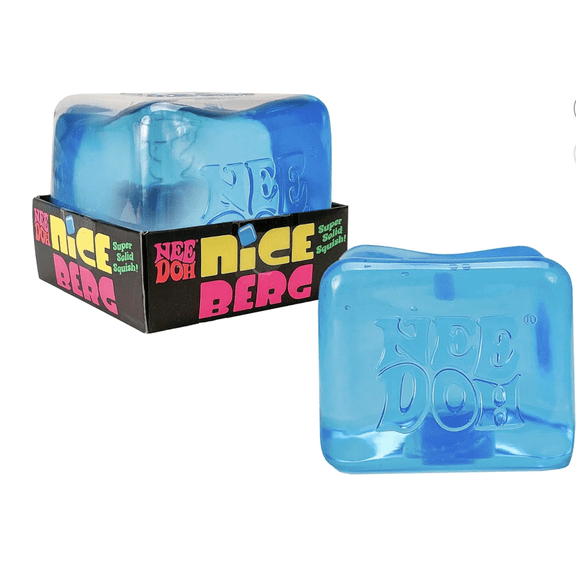 NeeDoh Nice Berg - Giant NeeDoh Nice Cube Sensory Stress. Ball-BLUE