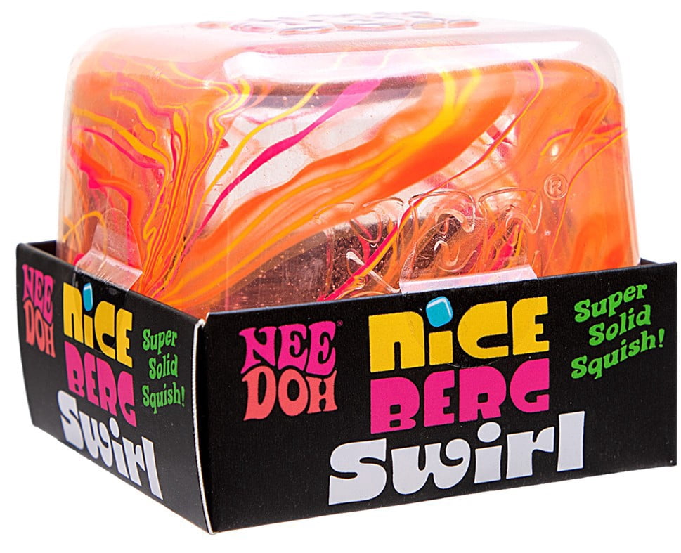 NeeDoh Nice Berg Swirl Stress Ball (1 RANDOM Color! Larger Nice